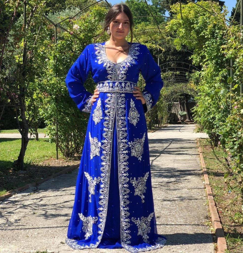 Caftan traditionnel bleu 2019